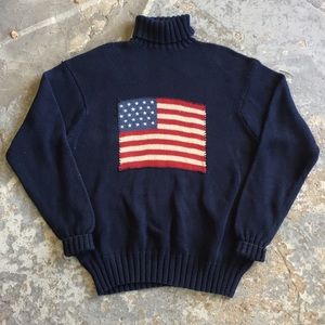 Polo Ralph Lauren Country USA Flag Sweater Large